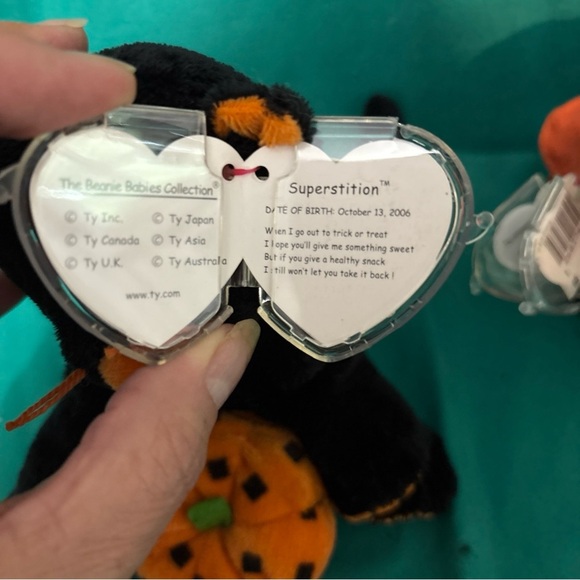 Ty beanie baby- Superstition and Halloween Ty beanie babies- Screams Both 2006 - Picture 5 of 11